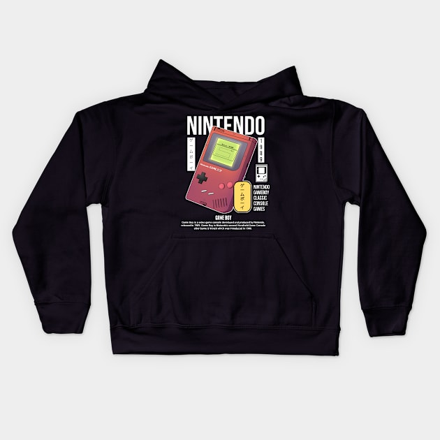 Nintedo Gameboy Ilustration Design For T-shir etc Kids Hoodie by Mfa design